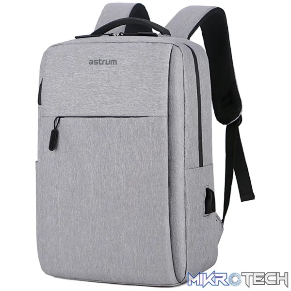 Backpack Travel Bag 15" USB Port and Multi-Pocket Design Grey - LB200 - Image 2